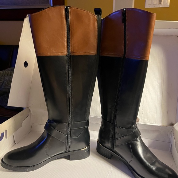 BANDOLINO “TALL” BLK/BRN Multi-LEATHER 🐎Jimani Riding Boots NEW w/or without Box - Picture 16 of 16